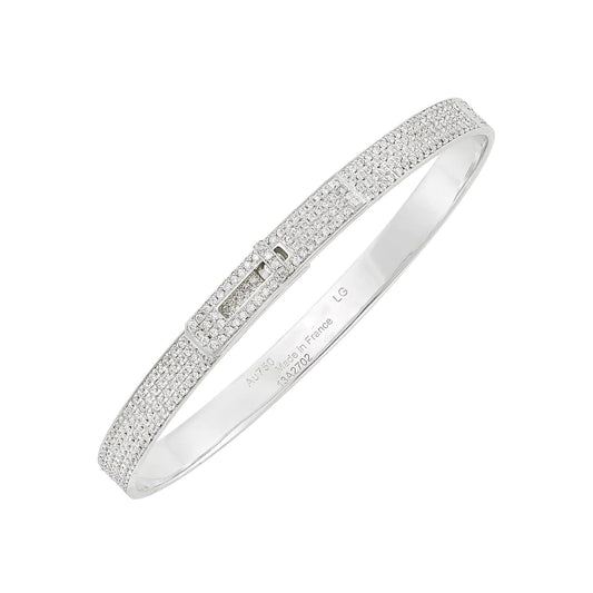 [Luxery]HM KELLY BRACELET IN SILVER AND FULL PAVE DIAMOND