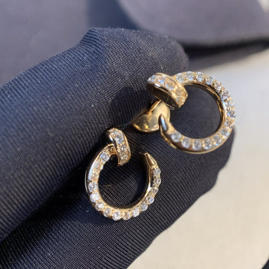 [Luxery]JUSTE EARRINGS GOLD DIAMONDS