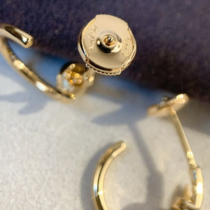 [Luxery]JUSTE EARRINGS PINK GOLD