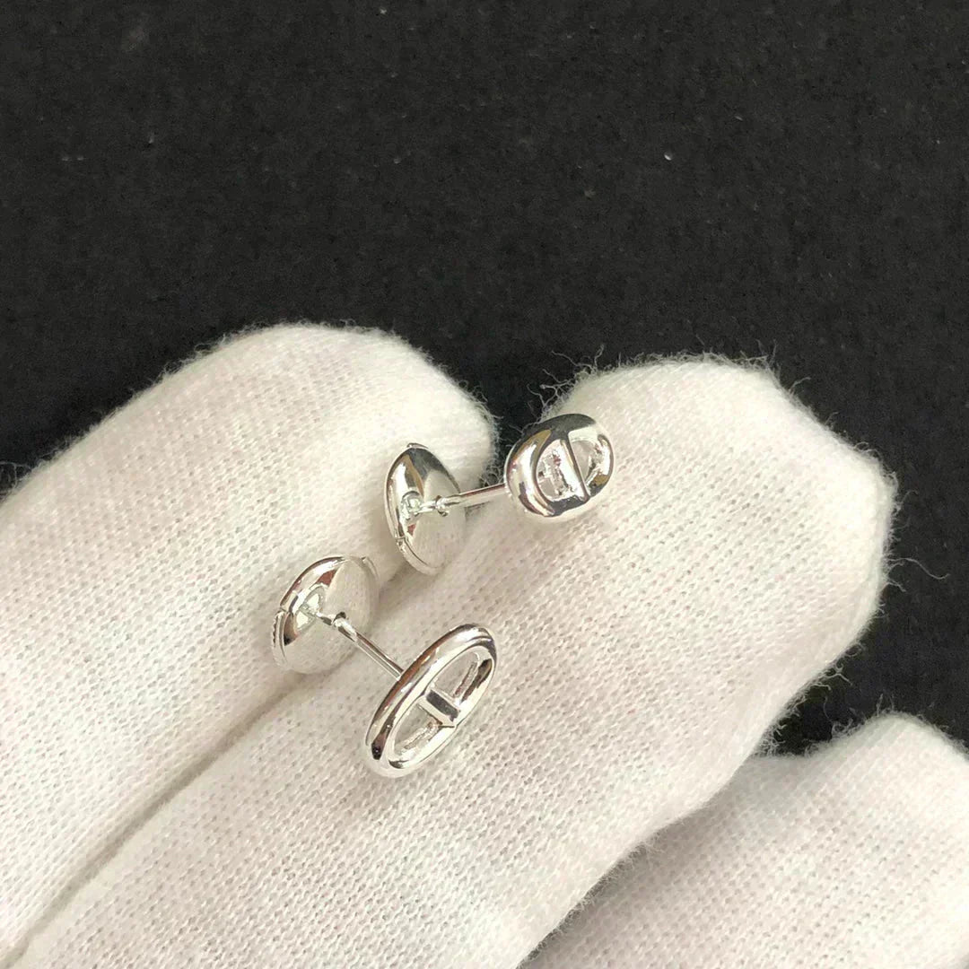[Luxery]CHAINE SMALL EARRINGS GOLD AND SILVER