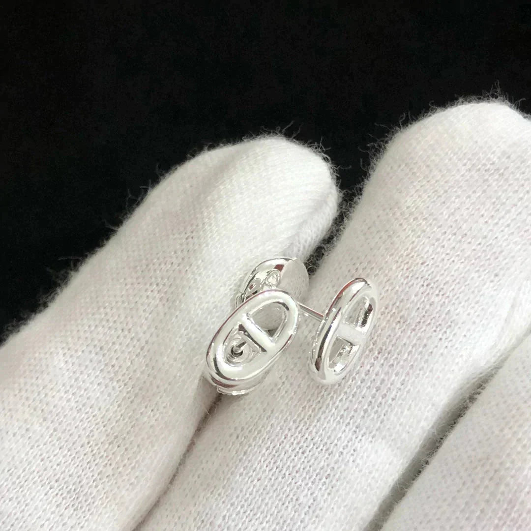 [Luxery]CHAINE SMALL EARRINGS GOLD AND SILVER