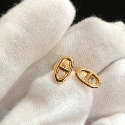 [Luxery]CHAINE SMALL EARRINGS GOLD AND SILVER