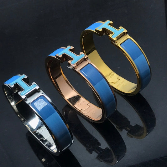 [Luxery]H BRACELET BLUE RAINBOW CERAMIC