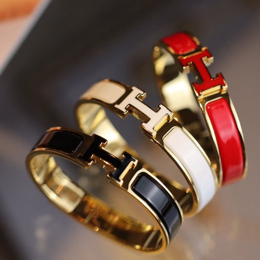 [Luxery]H BRACELET 12MM GOLD