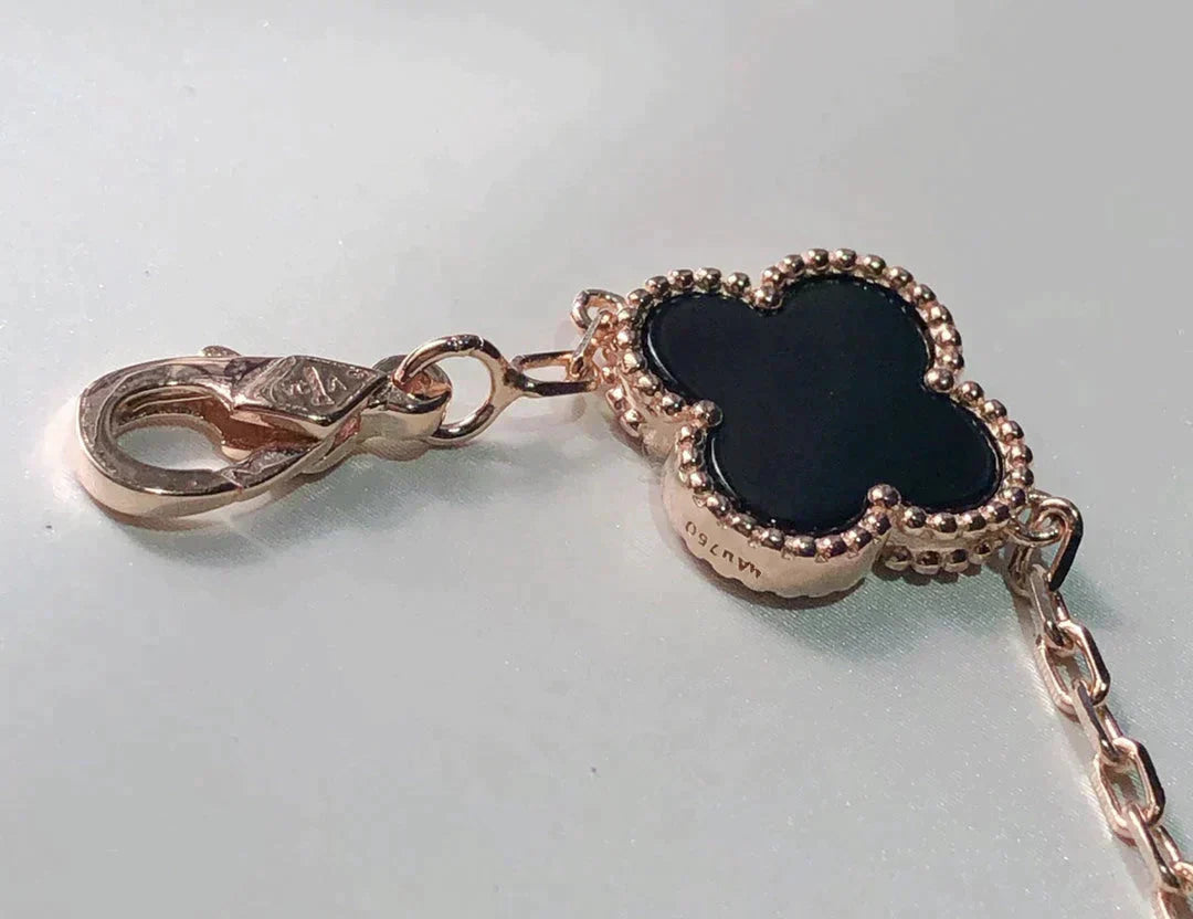 [Luxery]CLOVER 5 MOTIFS MULTICOLOR BRACELET