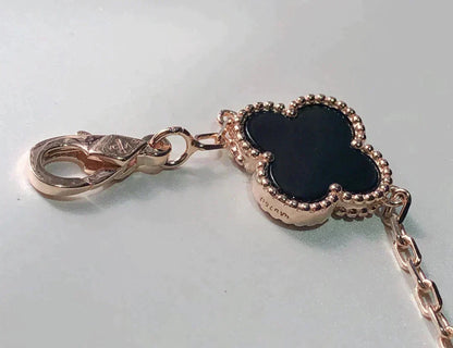 [Luxery]CLOVER 5 MOTIFS MULTICOLOR BRACELET