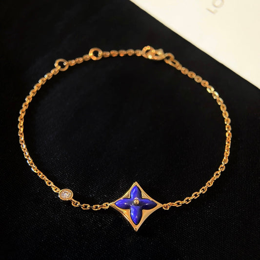 [Luxery]COLOR STAR PINK GOLD DIAMOND BRACELET