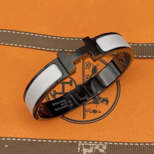 [Luxery]H BRACELET 12MM BLACK WHITE CERAMIC