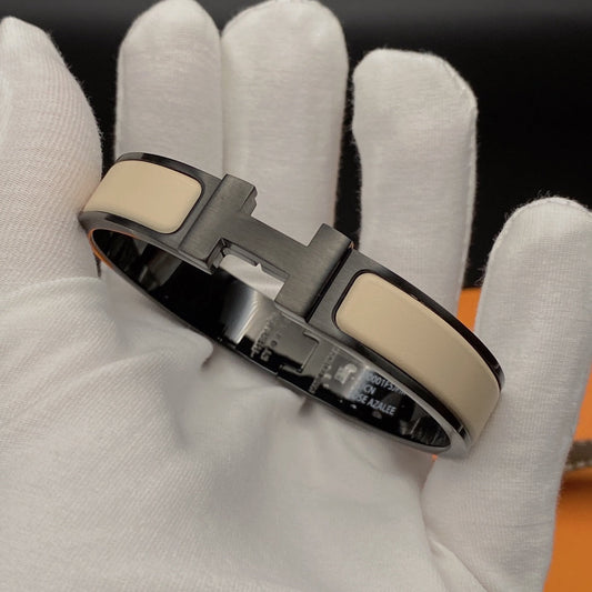 [Luxery]H BRACELET 12MM BLACK BEIGE CERAMIC