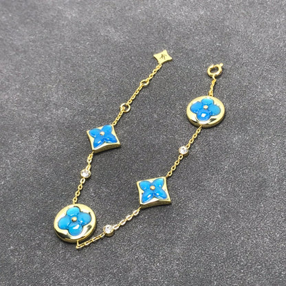 [Luxery]STAR AND SUN TURQUOISE 4 MOTIFS 3 DIAMONDS