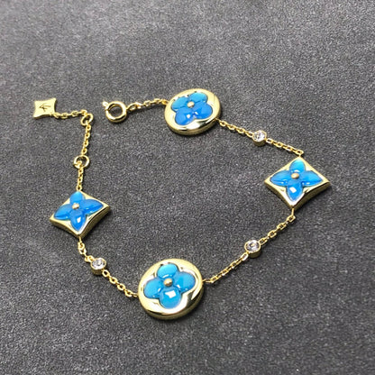[Luxery]STAR AND SUN TURQUOISE 4 MOTIFS 3 DIAMONDS