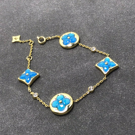 [Luxery]STAR AND SUN TURQUOISE 4 MOTIFS 3 DIAMONDS
