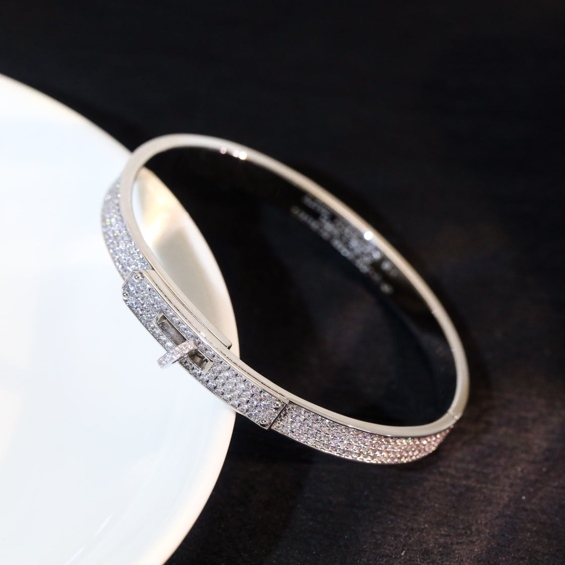 [Luxery]KELLY BRACELET DIAMOND PAVED