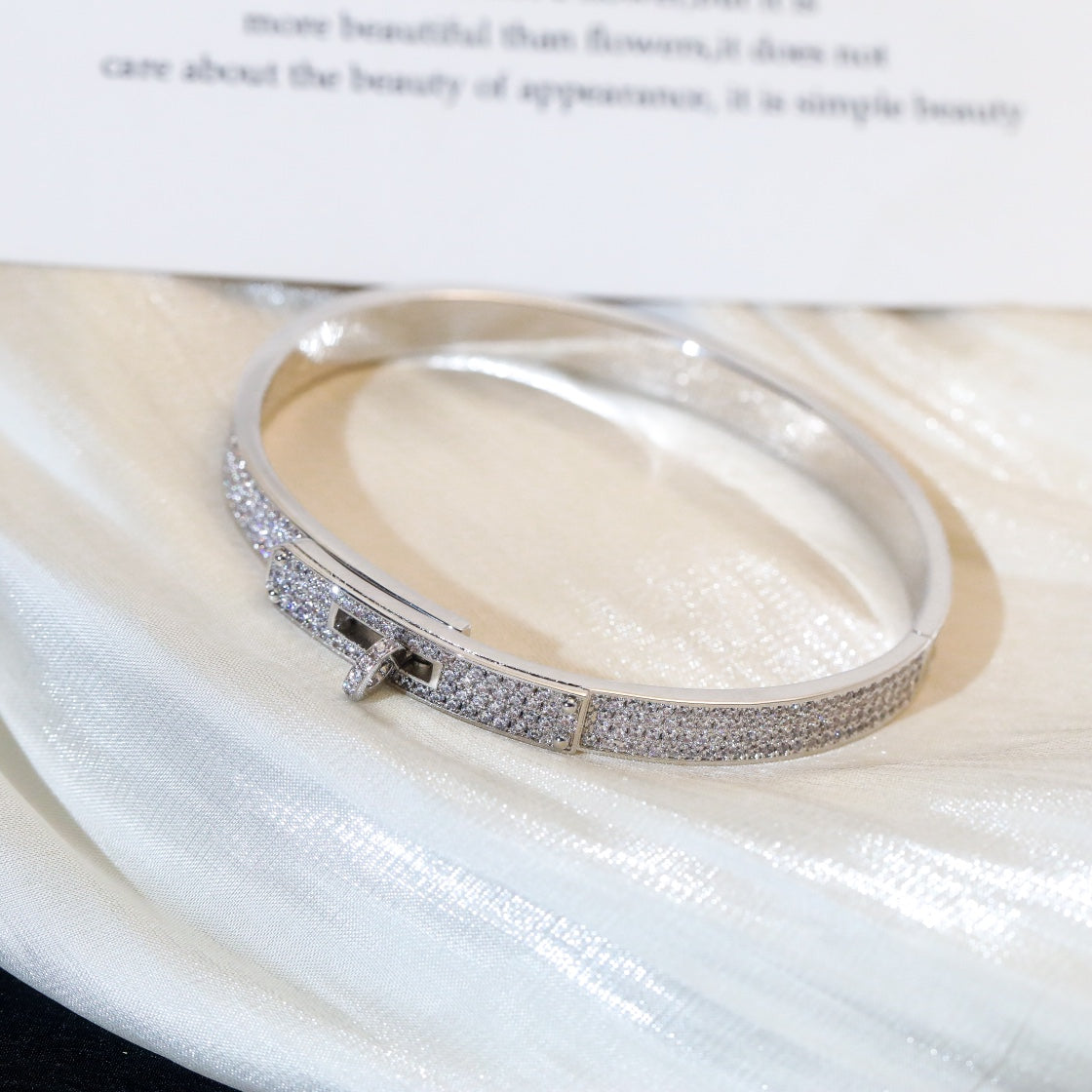 [Luxery]KELLY BRACELET DIAMOND PAVED