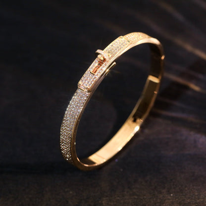 [Luxery]KELLY BRACELET DIAMOND PAVED