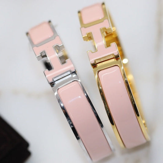 [Luxery]H BRACELET 12MM PINK