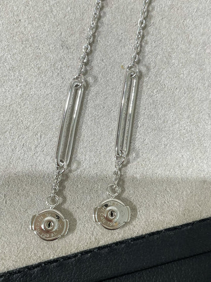 [Luxery]CHAINE CHAOS DIAMOND DROP EARRINGS