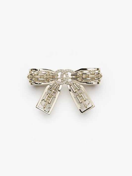 [Luxery]25K Hollow Bow Brooch