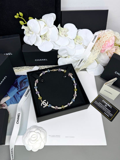 [Luxery]26C New Spring Collection Colorful Transparent Resin Necklace