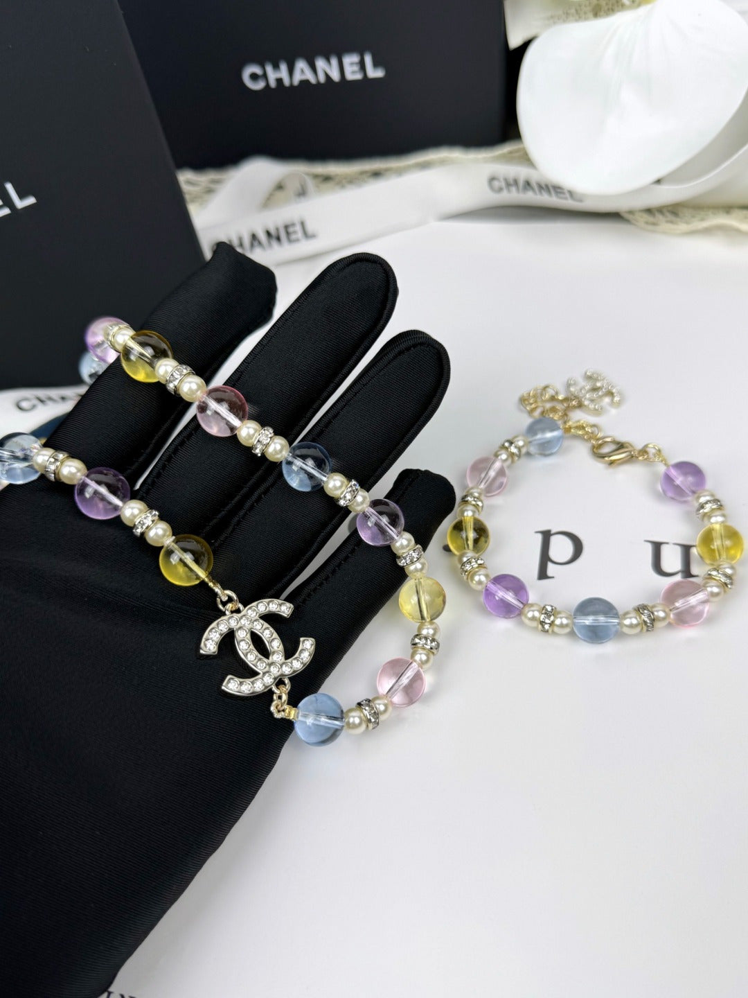 [Luxery]26C New Spring Collection Colorful Transparent Resin Necklace