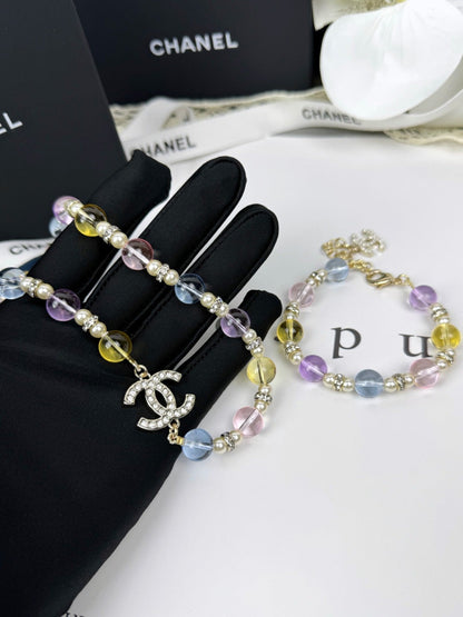 [Luxery]26C New Spring Collection Colorful Transparent Resin Necklace