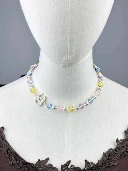 [Luxery]26C New Spring Collection Colorful Transparent Resin Necklace