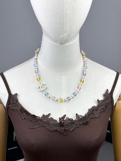 [Luxery]26C New Spring Collection Colorful Transparent Resin Necklace