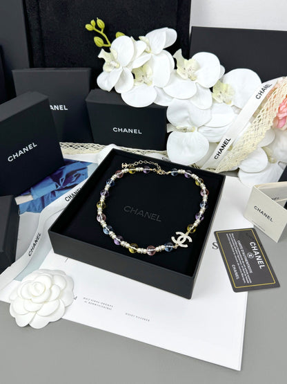[Luxery]26C New Spring Collection Colorful Transparent Resin Necklace