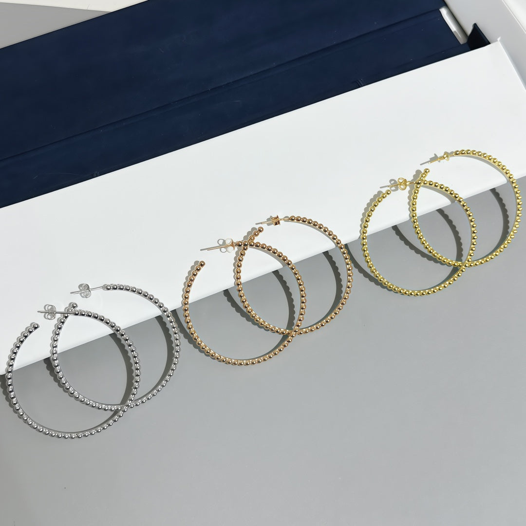 [Luxery]SMOOTH BEAD STUD EARRINGS