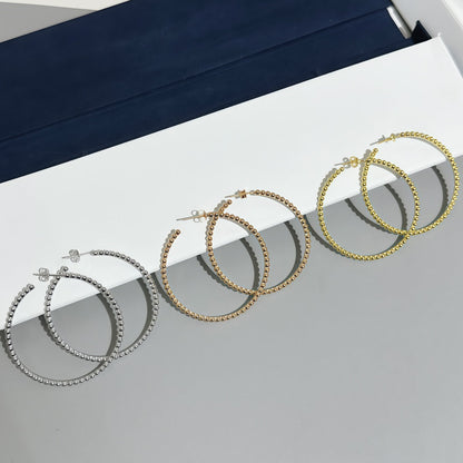 [Luxery]SMOOTH BEAD STUD EARRINGS