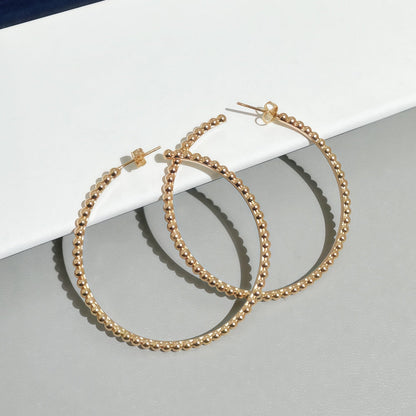 [Luxery]SMOOTH BEAD STUD EARRINGS