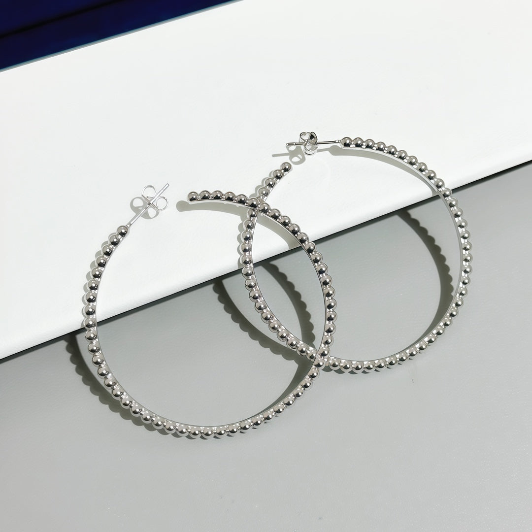 [Luxery]SMOOTH BEAD STUD EARRINGS