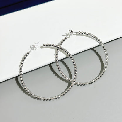 [Luxery]SMOOTH BEAD STUD EARRINGS