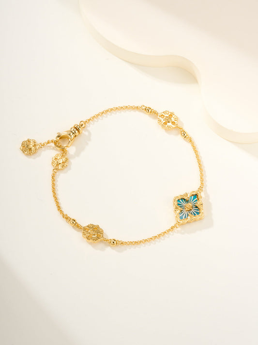 [Luxery]B.C.L ENAMELED One-Flower Bracelet£¨Various Colors)