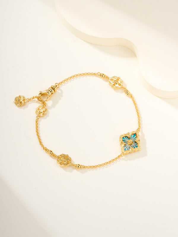 [Luxery]B.C.L ENAMELED One-Flower Bracelet£¨Various Colors)