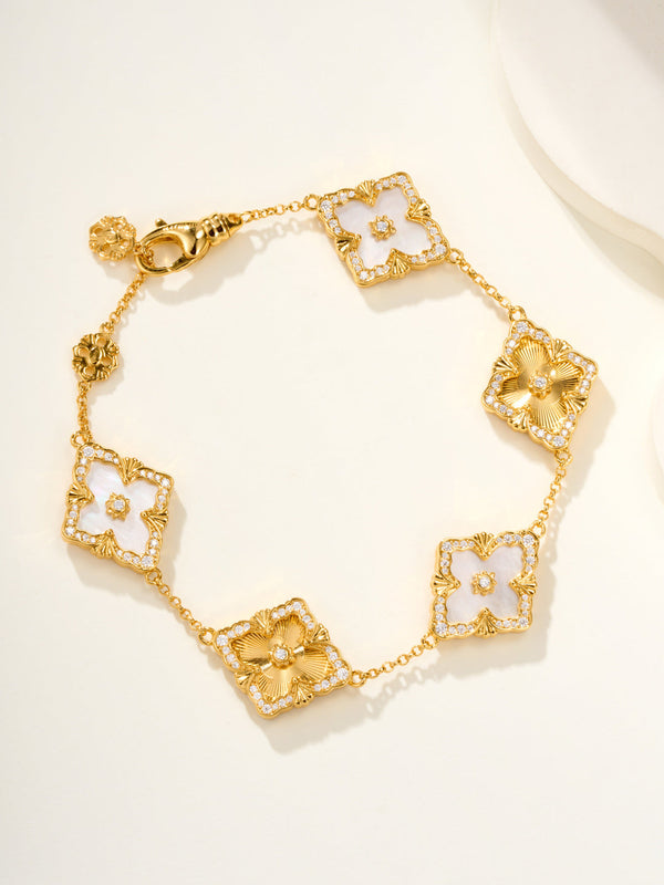 [Luxery]B.C.L ENAMELED Five-Flower Bracelet£¨Various Colors) BIG SIZE