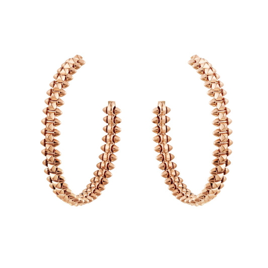 [Luxery]CLASH LARGE HOOP EARRINGS