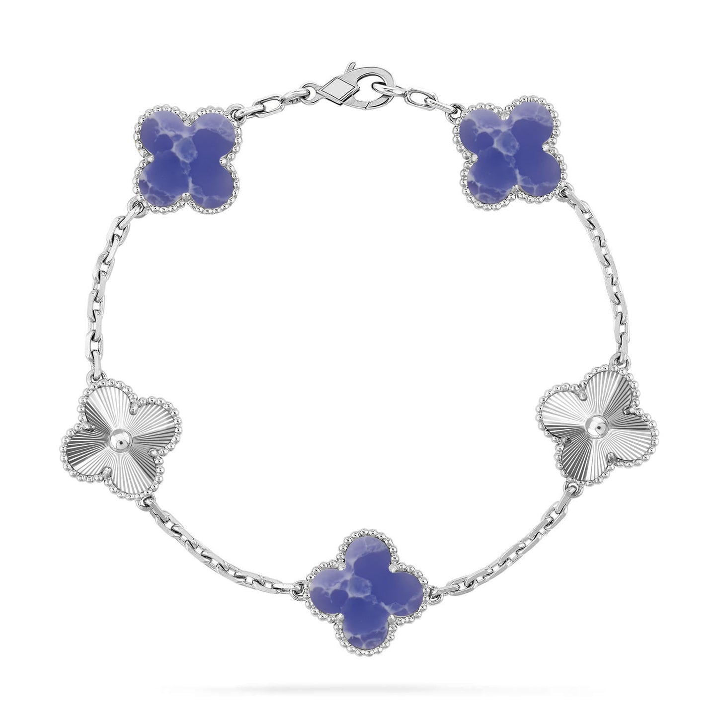 [Luxery]CLOVER 5 MOTIF BLUE VEINS BRACELET COLLECTION