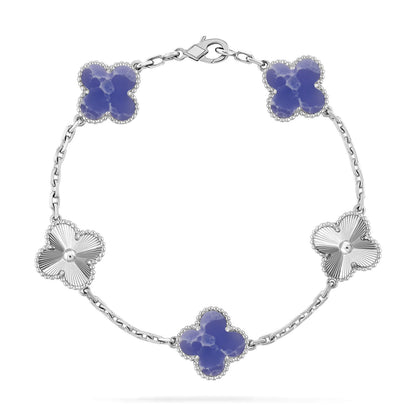 [Luxery]CLOVER 5 MOTIF BLUE VEINS BRACELET COLLECTION