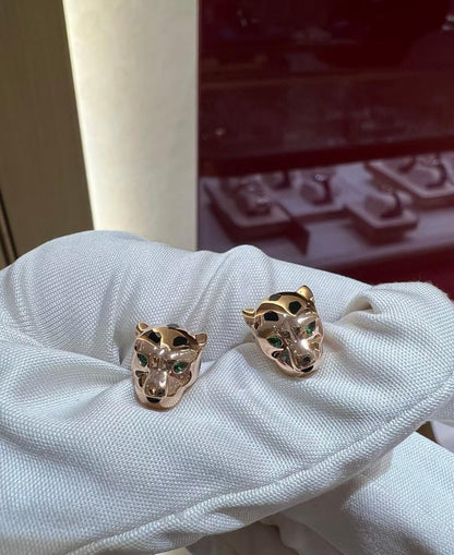 [?Luxery]CHRRTAH-PRINT STUD EARRINGS, THREE COLORS