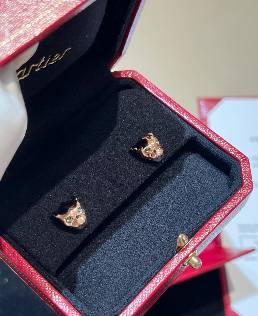 [?Luxery]CHRRTAH-PRINT STUD EARRINGS, THREE COLORS
