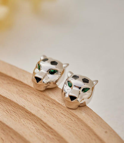 [?Luxery]CHRRTAH-PRINT STUD EARRINGS, THREE COLORS