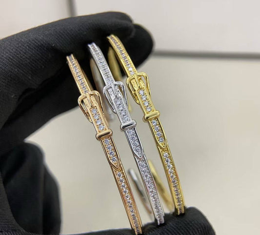 [?Luxery]DIAMOND-ENCRUSTED BRACELET THREE COLORS