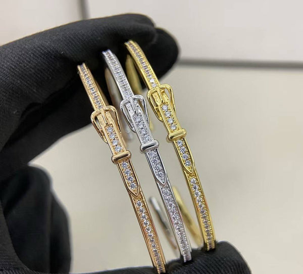 [?Luxery]DIAMOND-ENCRUSTED BRACELET THREE COLORS