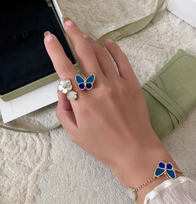 [Luxery]NEW TWIN BUTTERFLY LUCKY RING