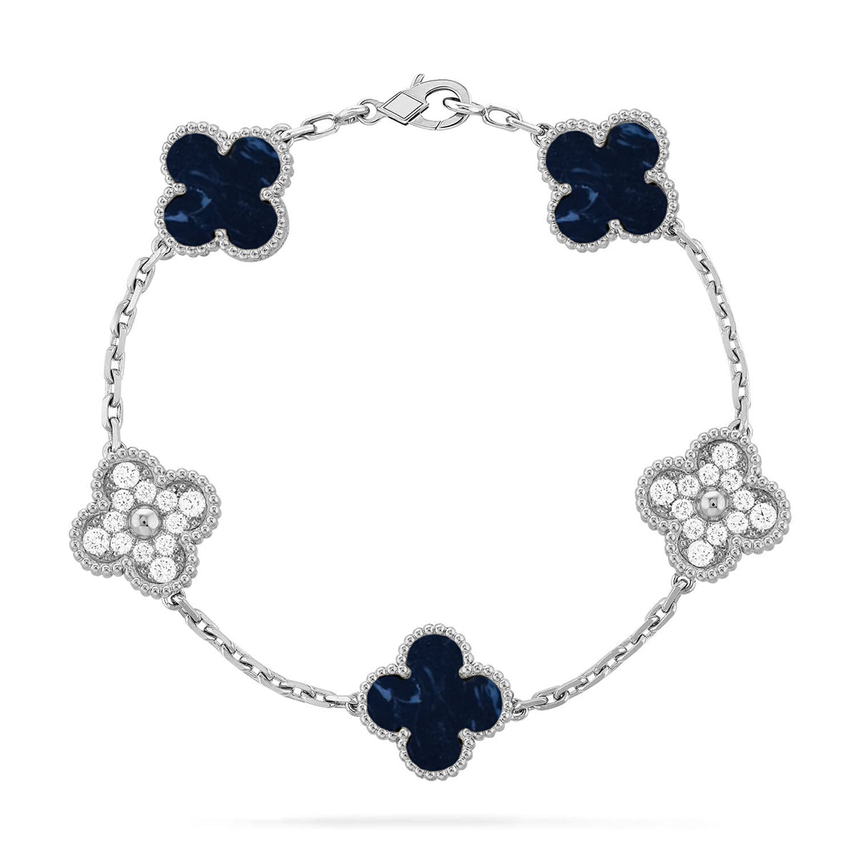 [Luxery]CLOVER 5 MOTIF PIETERSITE BRACELET COLLECTION