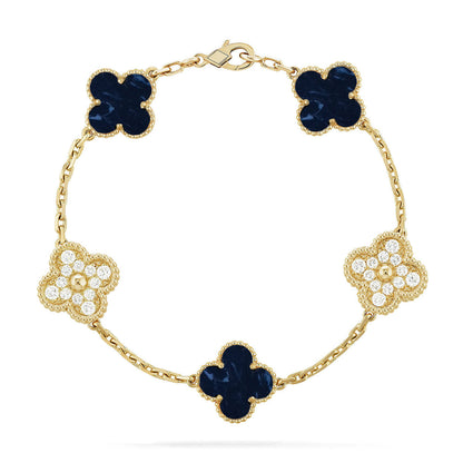 [Luxery]CLOVER 5 MOTIF PIETERSITE BRACELET COLLECTION