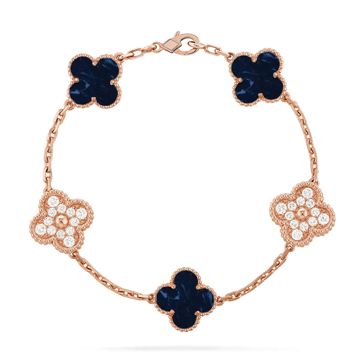 [Luxery]CLOVER 5 MOTIF PIETERSITE BRACELET COLLECTION