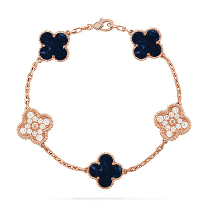 [Luxery]CLOVER 5 MOTIF PIETERSITE BRACELET COLLECTION