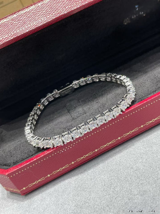 [Luxery jewelrys]TENNIS BRACELET WITH FULL DIAMOND SETTING